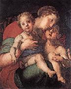 Jacopo Pontormo Madonna and Child with the Young St John oil painting on canvas